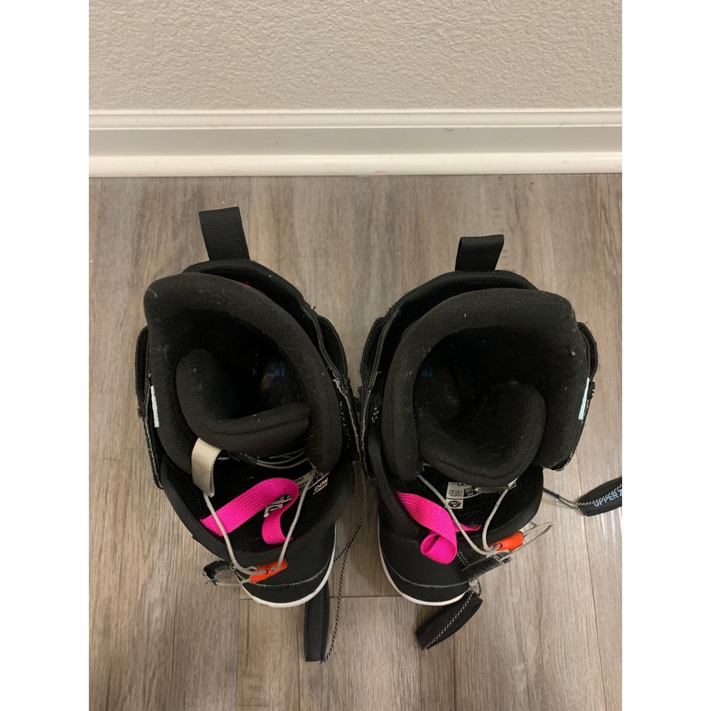 Burton Mint Women's Snowboard Boots Size 8 Black Pink Speed Zone Imprint 1 - Picture 10 of 11